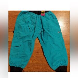 New Zumba Blue Cargo capris SZ S